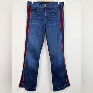 Veronica Beard Carolyn Baby Boot High Rise Jeans Stripe Size 27